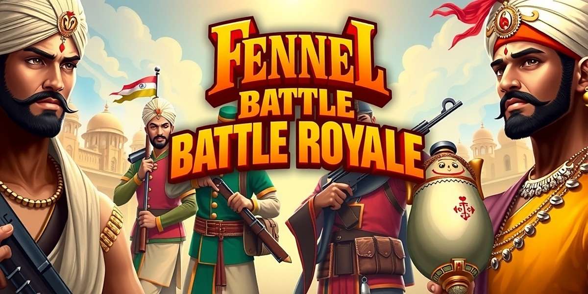 Fennel Battle Royale - Official Cover Art Fennel Battle Royale game cover featuring Indian soldiers in traditional and modern attire